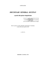 Diccionari General Occitan Cantalausa