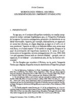 Morfologia verbal aranesa