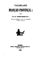Vocabulaire Français-Provençal