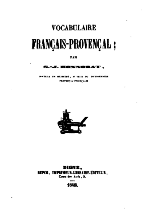 Vocabulaire Français-Provençal
