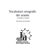 Vocabulari ortografic der aranés